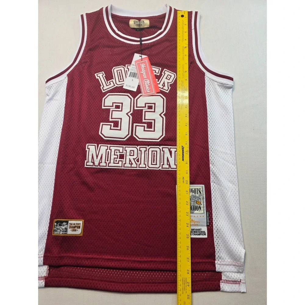 Kobe‎ Bryant Lower Merion High School Jersey Small Maroon Headgear Classics NWT
